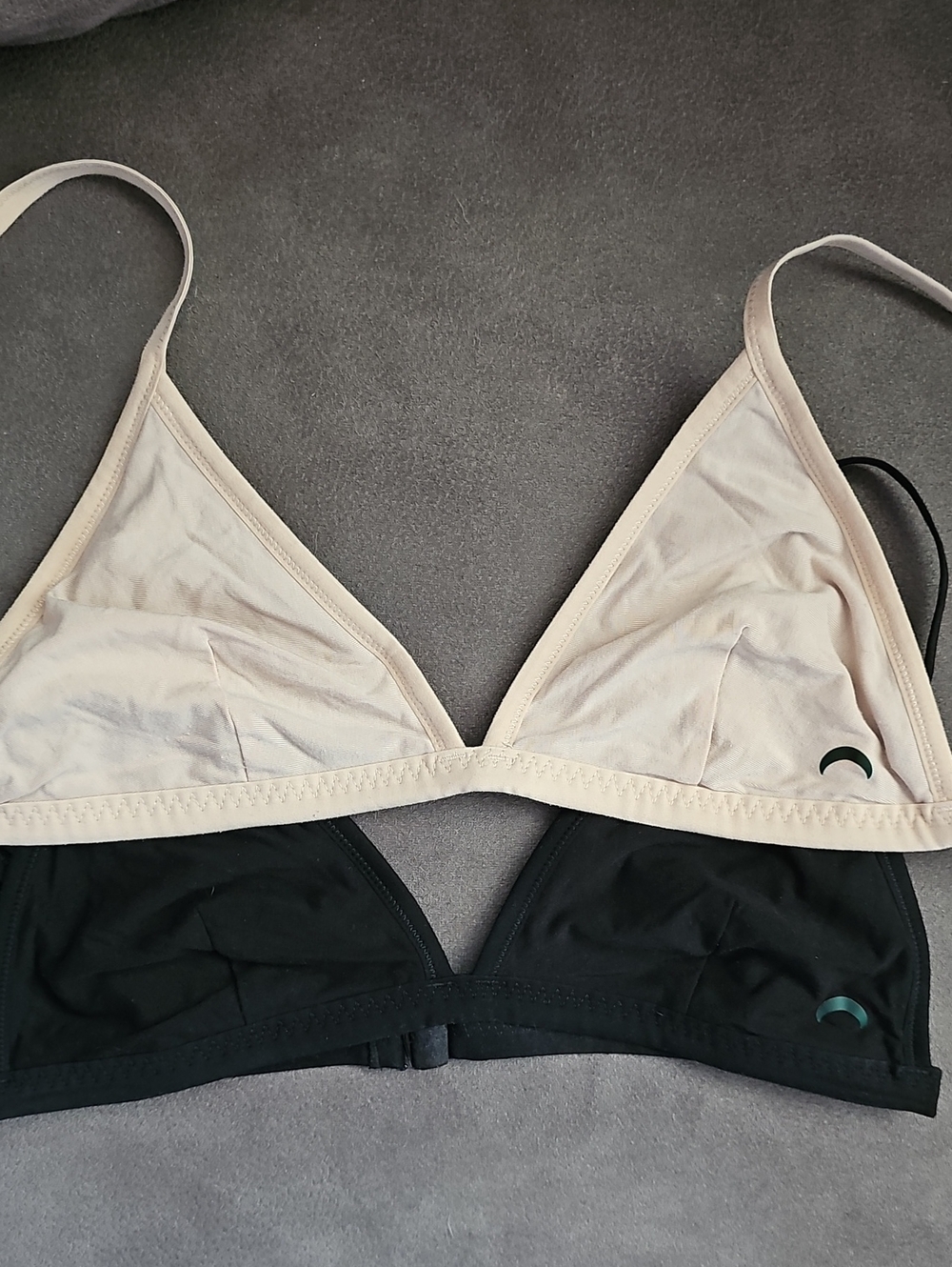 NEW Size M Womens HUHA Triangle Bralette - Black & Cream - Picture 6 of 9